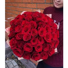 Букет из 51 красной розы